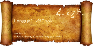 Lengyel Énok névjegykártya